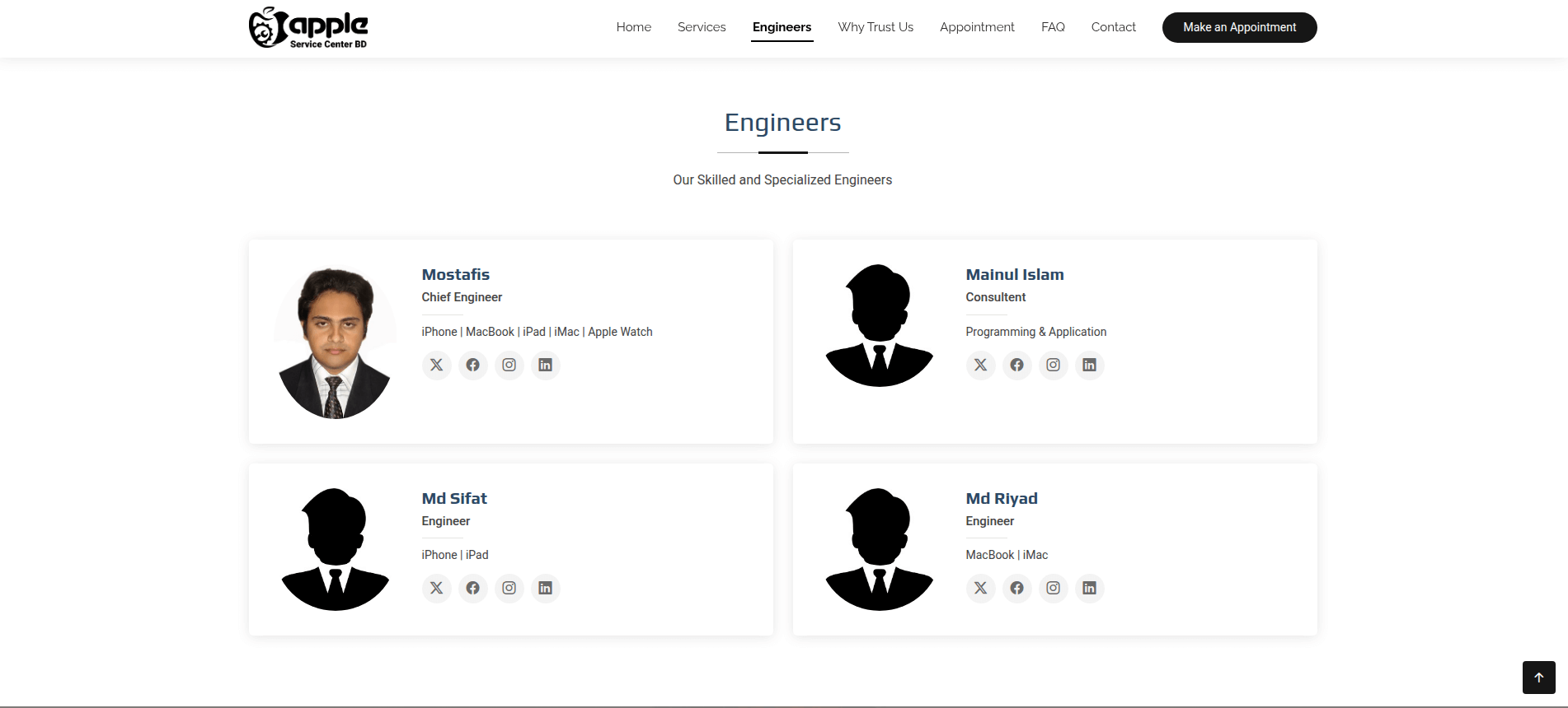 Appointment Booking Page